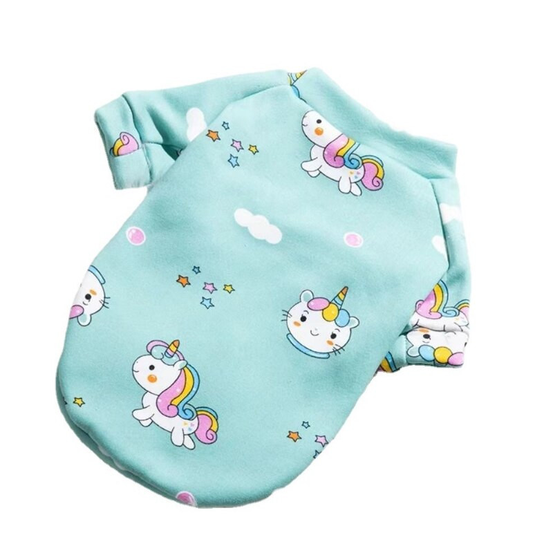 Pliušinis megztinis šunų džemperis mažiems šunims Daugiaspalvis žieminis šiltas naminių gyvūnėlių drabužis Mielas animacinis kačių šuniuko drabužis Čihuahua taksas