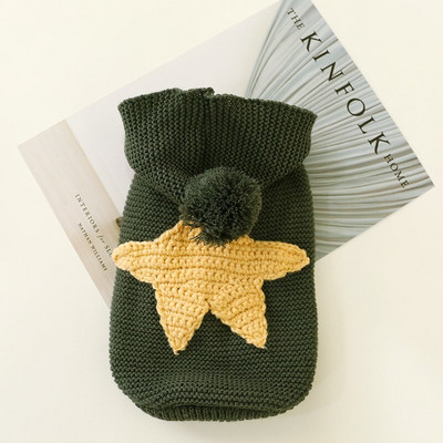 Haine pentru câini mici, cu design de marcă, cățeluș, buldog francez York, iarnă, îmbrăcăminte caldă pentru pisici, pulover pentru câini cu papion cu imprimeu minunat de animale