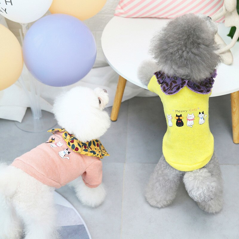 Nauja lėlės antkaklis šilti šunų drabužiai šuniuko naminių kačių drabužiai megztiniai striukės paltai žiemos mados minkšti mažiems šunims čihuahua