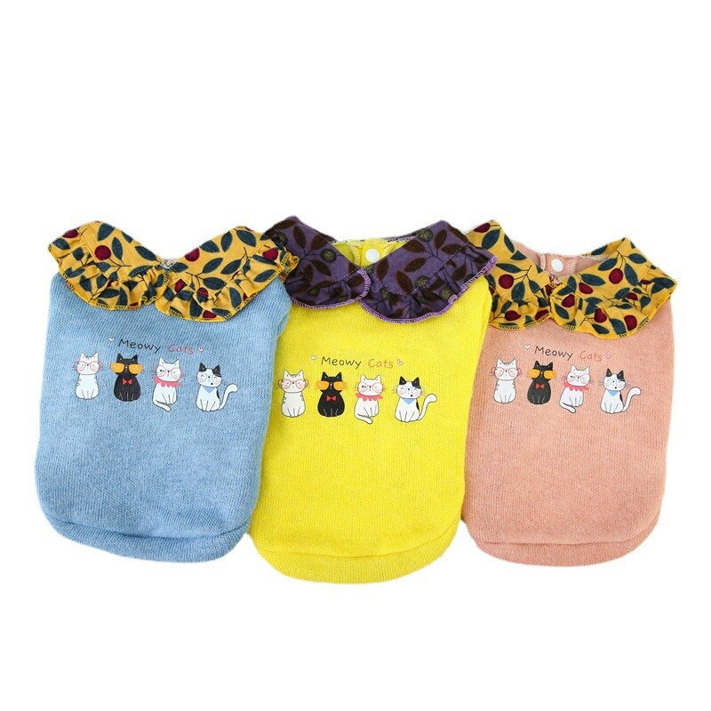 Nauja lėlės antkaklis šilti šunų drabužiai šuniuko naminių kačių drabužiai megztiniai striukės paltai žiemos mados minkšti mažiems šunims čihuahua