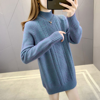 Γυναικείο πουλόβερ για εγκύους με ψηλό γιακά