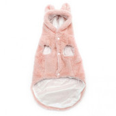 Stiilne, armas küülikukõrva koeramantel Lemmikloomarõivad Pehme tekstuur Hoiab soojas