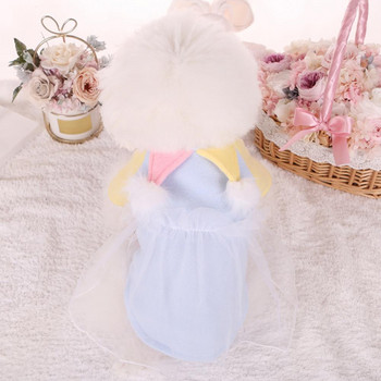 Fleece, elegant, creativ, guler de clovn, îmbrăcăminte pentru animale de companie, haine pentru animale de companie cu două picioare, culoare contrastantă pentru iarnă