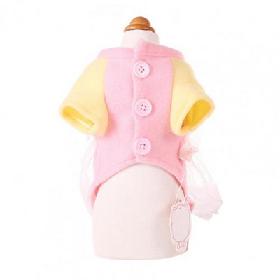 Fleece, elegant, creativ, guler de clovn, îmbrăcăminte pentru animale de companie, haine pentru animale de companie cu două picioare, culoare contrastantă pentru iarnă