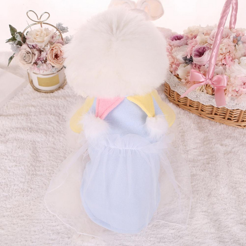 Fleece, elegant, creativ, guler de clovn, îmbrăcăminte pentru animale de companie, haine pentru animale de companie cu două picioare, culoare contrastantă pentru iarnă