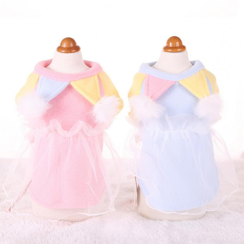 Fleece, elegant, creativ, guler de clovn, îmbrăcăminte pentru animale de companie, haine pentru animale de companie cu două picioare, culoare contrastantă pentru iarnă