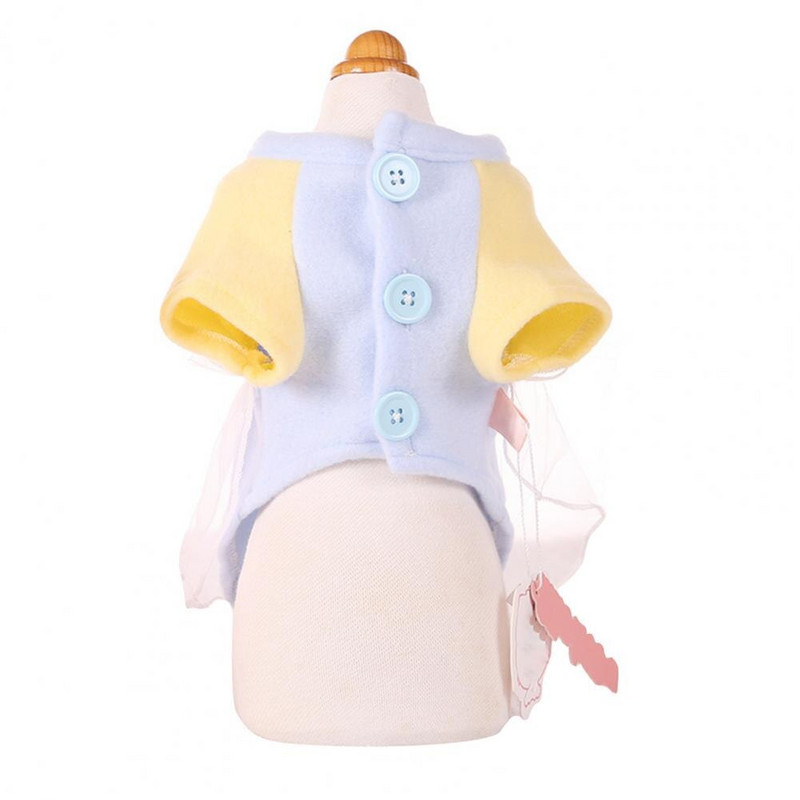 Fleece, elegant, creativ, guler de clovn, îmbrăcăminte pentru animale de companie, haine pentru animale de companie cu două picioare, culoare contrastantă pentru iarnă