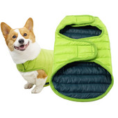 Oblečenie pre psov, páperová bavlnená obojstranná nepremokavá bunda pre šteniatka francúzskeho buldočka, mačky, jeseň a zima, teplý kostým pre domáce zvieratá