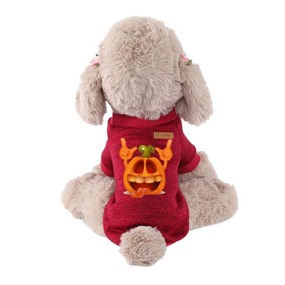 Oblečenie pre psov, sveter, mikiny s kapucňou pre psov s halloweenskou tematikou, tričko pre psov s plyšovým motívom a čivavou, mikina, kostýmy na sviatočnú párty