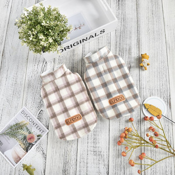 Lemmiklooma talvejope ruuduline mantel vest kutsika kostüüm Yorkshire pomeranian Shih tzu malta bichon puudli šnautser koera riietus XL