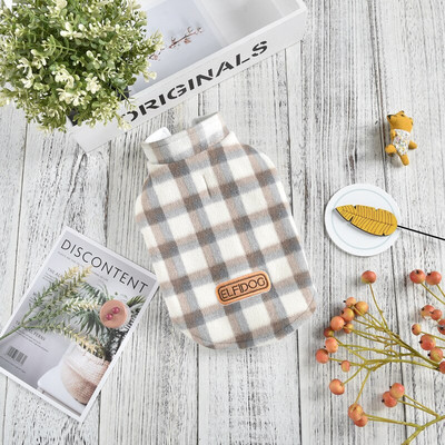 Lemmiklooma talvejope ruuduline mantel vest kutsika kostüüm Yorkshire pomeranian Shih tzu malta bichon puudli šnautser koera riietus XL