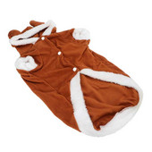 Naminių gyvūnėlių žieminiai drabužiai Mieli stilingi briedžio dizaino rudeninis žiemos storas šunų gobtuvas šiltas paltas vidutinio dydžio šunims augintiniams