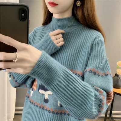 Dámsky sveter pre tehotné ženy - s výšivkou