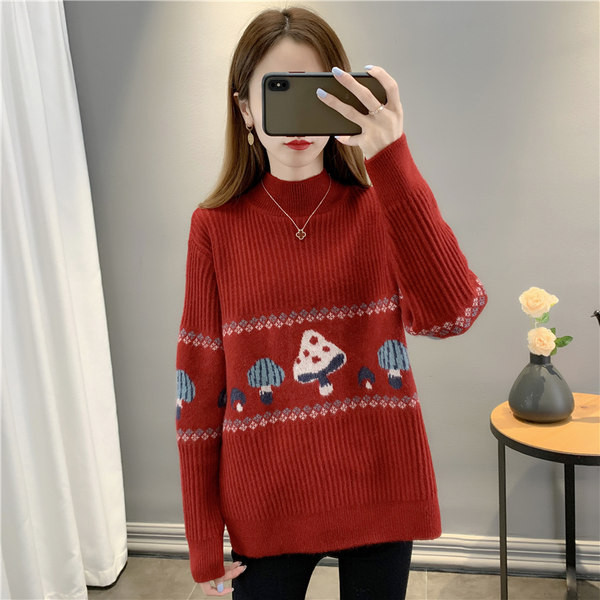 Dámsky sveter pre tehotné ženy - s výšivkou