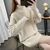 Γυναικείο πουλόβερ πλεκτό πόλο εγκυμοσύνης