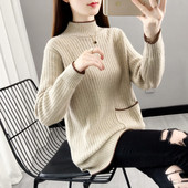 Dámsky sveter pre tehotné ženy s vreckom