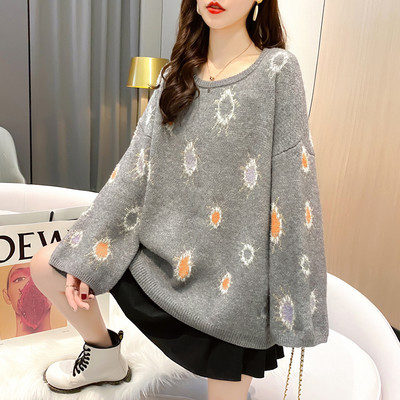 Lai naiste kampsun tikandiga - kolme värvi