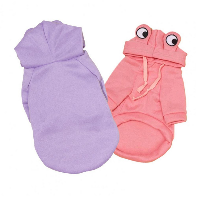 Φόρεμα από πολυεστέρα για κατοικίδια Μπλουζάκι για σκύλους που φουσκώνει κατά της πτώσης Μαλακό με δύο πόδια Keep Warm Φούτερ για κατοικίδια σε στυλ κινουμένων σχεδίων για το χειμώνα