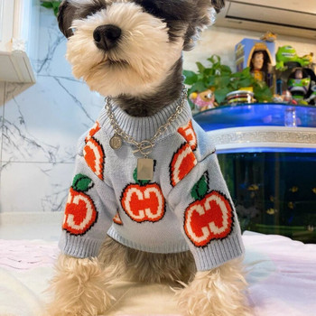 Πουλόβερ σκύλου Ρούχα για κατοικίδια Βαμβακερά μπλουζάκια για σκύλους Ρούχα σκυλιά Ζεστά χαριτωμένα Chihuahua Schnauzer Print Φθινόπωρο Χειμώνας Gary Boy Mascotas