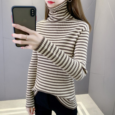 Ženski pulover - za trudnice s visokim ovratnikom