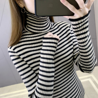 Ženski pulover - za trudnice s visokim ovratnikom