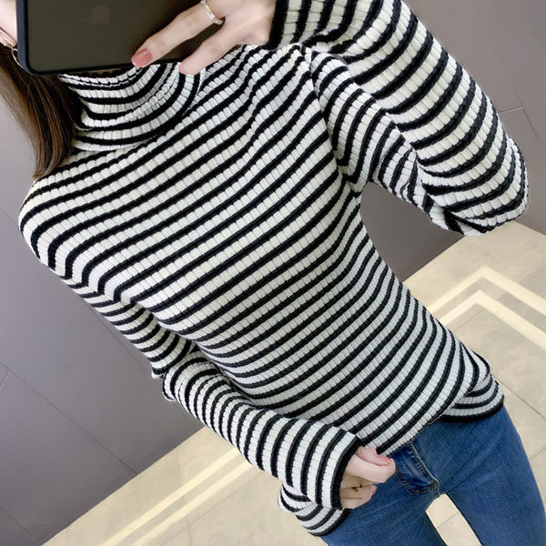 Ženski pulover - za trudnice s visokim ovratnikom