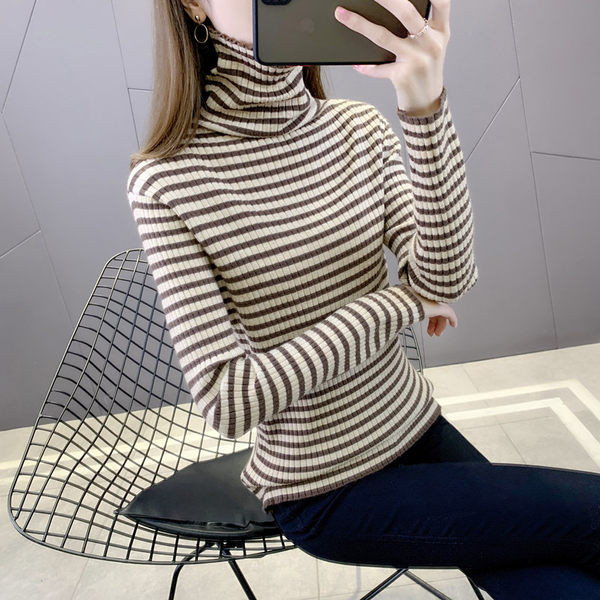 Ženski pulover - za trudnice s visokim ovratnikom