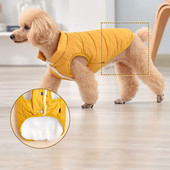 Zimné oblečenie pre psov, flísová bunda s podšívkou z cottonu, teplý kabát pre šteniatka, nepremokavá bunda, oblečenie pre malých a stredných psov, kostým pre psov