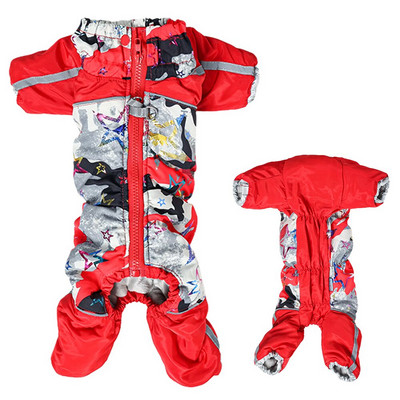 Rūbai šunims Žieminiai vandeniui atsparūs maži šunų kombinezonai šviesą atspindintis kombinezonas naminiams gyvūnėliams rusiško stiliaus vyriško/moteriško šuns kailis sniego kostiumas storas šiltas