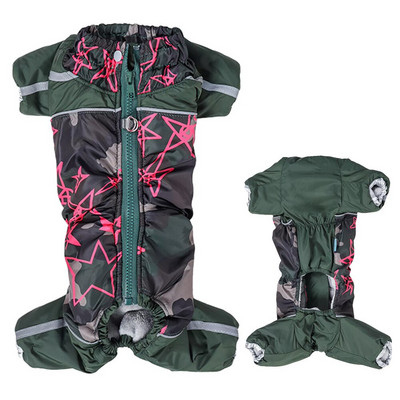 Rūbai šunims Žieminiai vandeniui atsparūs maži šunų kombinezonai šviesą atspindintis kombinezonas naminiams gyvūnėliams rusiško stiliaus vyriško/moteriško šuns kailis sniego kostiumas storas šiltas