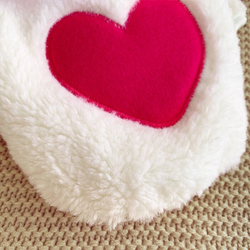 Srdcová mikina s kapucňou pre domáce zvieratá, oblečenie pre psov, zahusťovacie oblečenie pre psy, super malé, roztomilé čivavy, potlač, jeseň, zima, teplé biele, chlapčenské maskoty