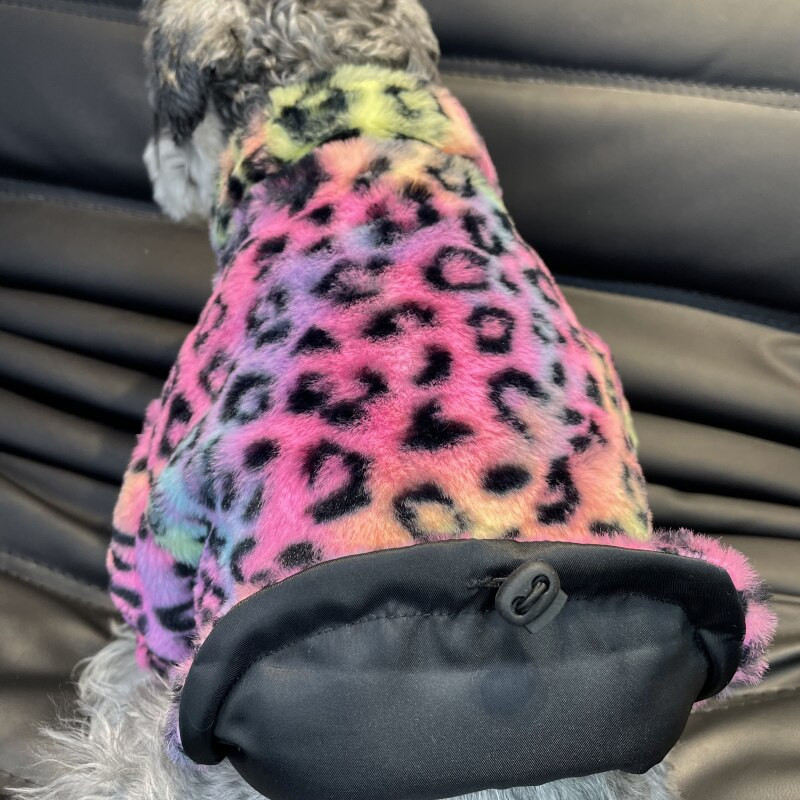 Leopardo šuns paltas Striukė Mopsas Drabužiai Prancūzų buldogas Drabužiai Pudelis Bichon Frise Šnauceris Frenchies Šuns kostiumas Apranga Dropship