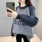 Dámsky sveter pre tehotné ženy s nápisom