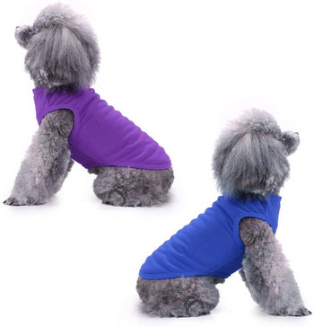 Νέο καλοκαιρινό καθαρό βαμβακερό κουτάβι κενό πουκάμισο για σκύλους Μαλακά μονόχρωμα φανελάκια για σκύλους με κάτω μέρος για μικρά μεσαία μεγάλα σκυλιά