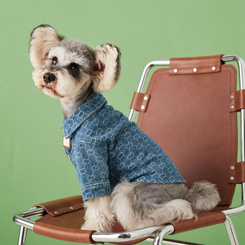 GULULU Луксозни дрехи за кучета Дишащи дизайнерски тениски за кучета за френски булдог Шнауцер Модни готини дрехи за кученца ropa para perro