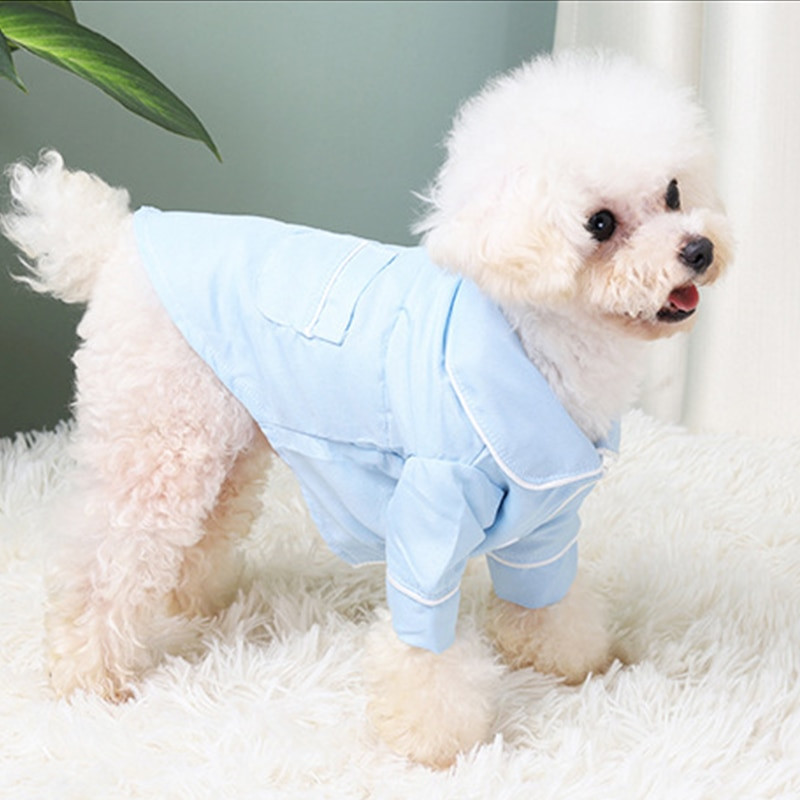 Korėjietiško stiliaus naminių gyvūnėlių pižamos Patogūs kvėpuojantys šunų marškiniai Prabangūs drabužiai šunims Mada Šunų pižamos Naminių gyvūnėlių drabužiai Naminių gyvūnėlių reikmenys