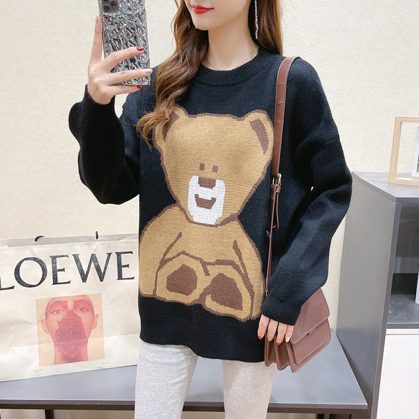 Dámsky sveter pre tehotné ženy - s oválnym výstrihom