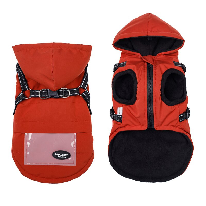 Toamnă iarnă pentru câini, haină caldă impermeabilă, jachetă din bumbac cu glugă, câini de talie mică, pisică, haine reflectorizante pentru animale de companie, haină de iarnă ropa para perros