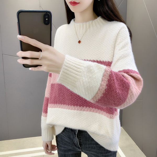 Μακρυμάνικο πουλόβερ εγκυμοσύνης με χαλαρό σχέδιο