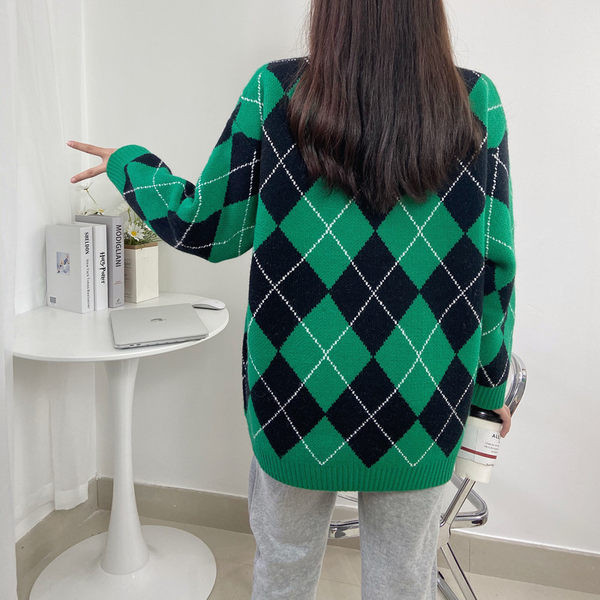 Módny tehotenský sveter s dlhým rukávom