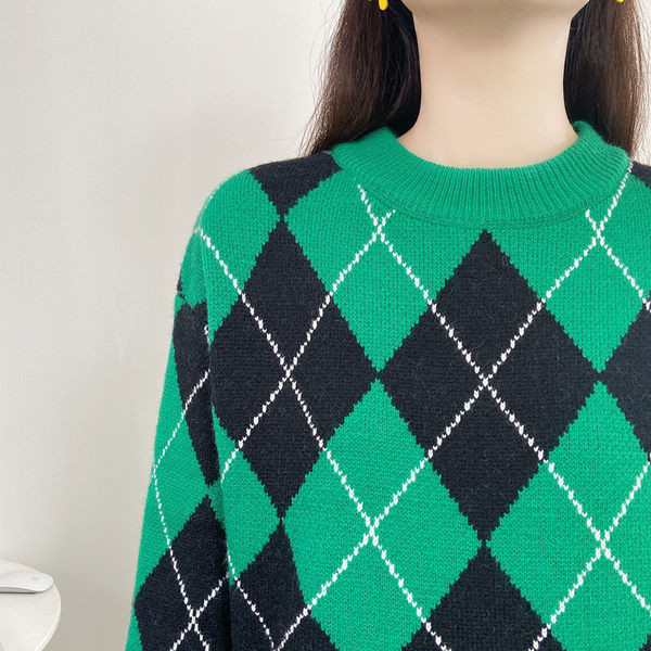 Módny tehotenský sveter s dlhým rukávom