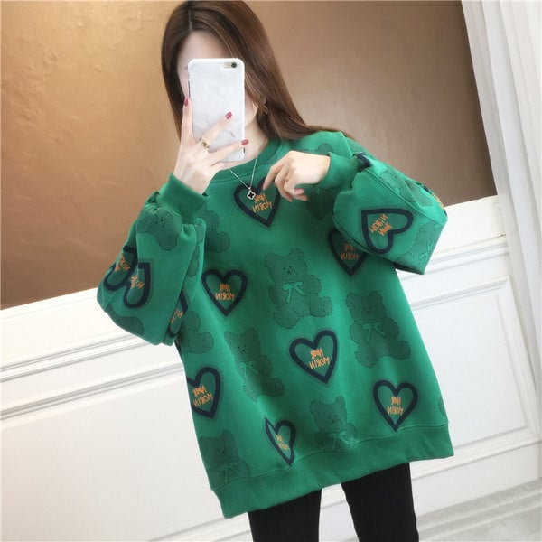 Voľná tehotenská blúzka s potlačou