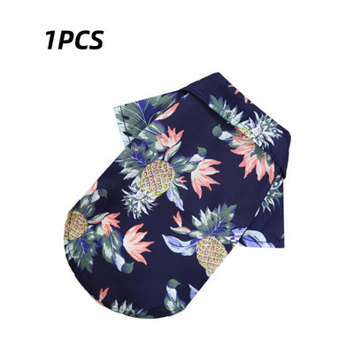 1 ks havajských tričiek pre psov v plážovom štýle, tenké priedušné letné oblečenie pre psov pre malých psov, šteniatka, mačky, vesta