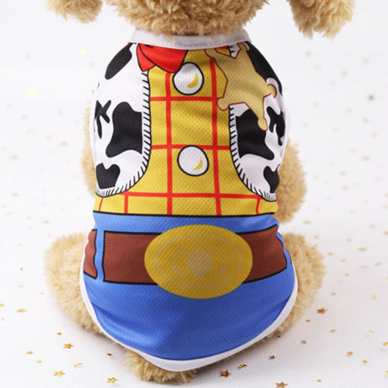 Vasarinė šunų liemenė mažiems šunims Animacinis filmas "Big Bow Print" Naminių gyvūnėlių drabužiai Šunims Drabužiai Čihuahua Buldogo Kostiumo Kailio Priedai YZL