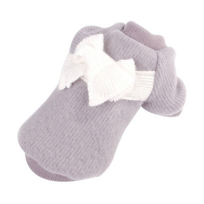 Haine de primăvară pentru animale de companie Pardesiu de iarnă din blană de lux elegantă pentru câini de talie mică Haine pentru pisici cu bowknot Chihuahua