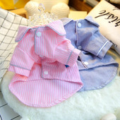 Pyžamo s pruhmi pre psov, oblečenie pre malé šteniatka psov, zvieratká, dievčatá, chlapcov, tričko pre milovníkov domácich zvierat, kostýmy pre mačky, XS, XL, letné tričko, bišony, mopslíci