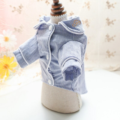 Pyžamo s pruhmi pre psov, oblečenie pre malé šteniatka psov, zvieratká, dievčatá, chlapcov, tričko pre milovníkov domácich zvierat, kostýmy pre mačky, XS, XL, letné tričko, bišony, mopslíci