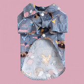 Prigludęs šuniuko megztinis iš naminio audinio šuns palaidinė Ryškios spalvos elastinga madinga Mieli šuniuko megztiniai marškinėliai