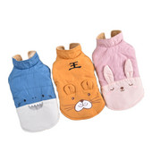 Σκύλος γάτα Ζεστό παλτό Hoodie Cartoon Splice Σχέδιο Pet Puppy Jacket Χειμερινή στολή Ρούχα Ένδυση 6 μεγεθών