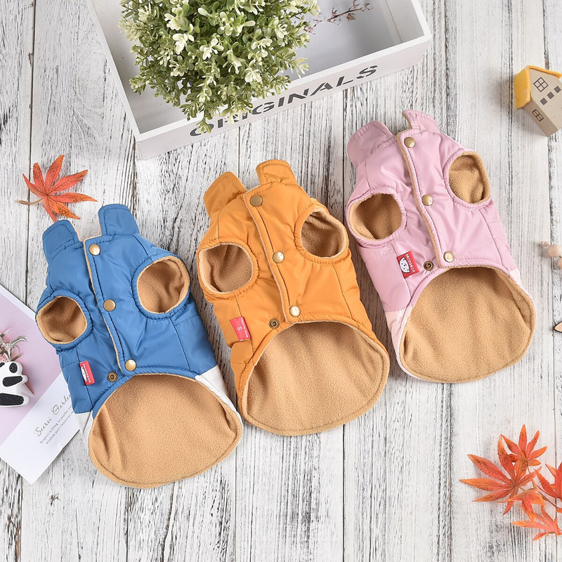 Σκύλος γάτα Ζεστό παλτό Hoodie Cartoon Splice Σχέδιο Pet Puppy Jacket Χειμερινή στολή Ρούχα Ένδυση 6 μεγεθών